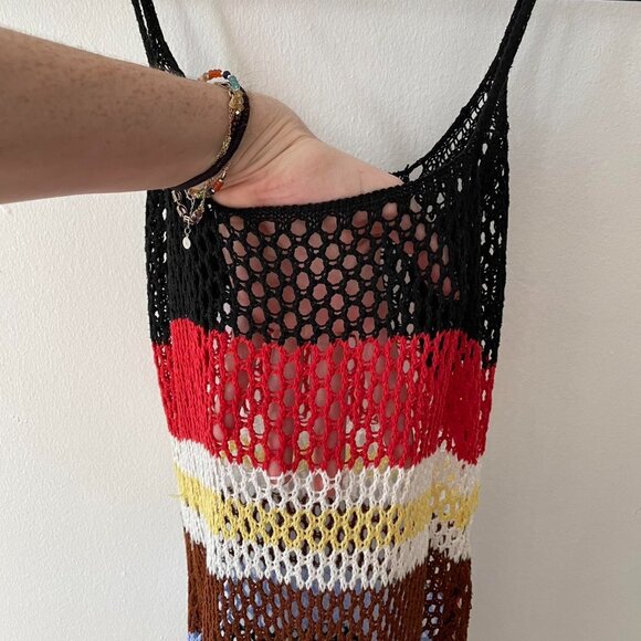 Striped crochet maxi dress - Picture 4 of 4